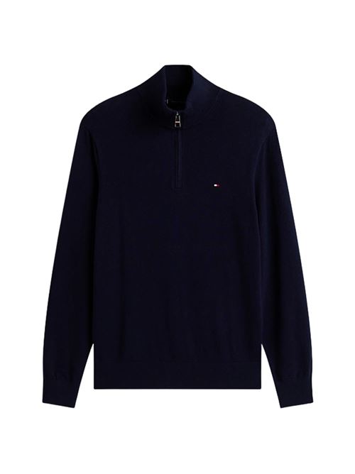 Maglioncino misto cashmere con 1/2 zip Tommy Hilfiger | MW0MW28049DW5